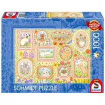 Puzzle 1000 el. PQ Portrety kociej socjety Schmidt