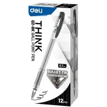 Deli D�ugopis Think 0,7 mm czarny 12 szt