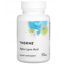 Thorne Research Alpha-Lipoic Acid - Kwas alfa-liponowy 300 mg suplement diety 60 kaps.