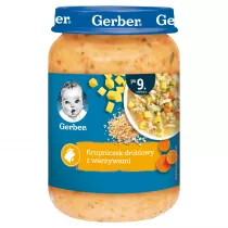 Gerber Zupka krupniczek drobiowy z warzywami dla niemowlt po 9 miesicu 190 g