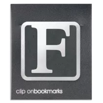 If Metalowa zakadka - Litera F Clip-on
