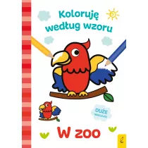 Koloruj wedug wzoru. W zoo