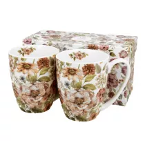 Duo Sp. z o.o. Komplet kubkw Pastel Flowers 2 x 360 ml