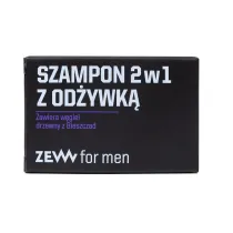 Zew for men Szampon 2w1 z odywk zawiera wgiel drzewny z Bieszczad 85 ml