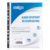 Strigo Album ofertowy A4 do segregatora PP 20 szt.