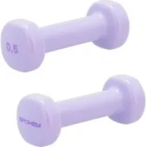 Spokey Zestaw hantli winylowych 2x0,5kg Shape fiolet