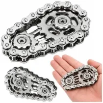 Fidget spinner �a�cuch z�batki stal nierdzewna LeanToys