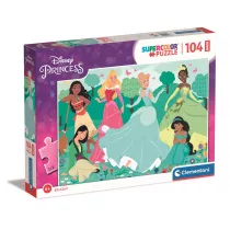 Puzzle maxi 104 el. Supercolor. Princess Clementoni