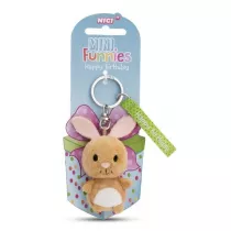 NICI 61344 Brelok pluszowy Krliczek Happy Birthday 5cm GREEN