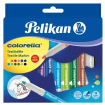 Pelikan Flamastry Colorella do tkanin 12 szt.
