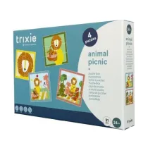 Puzzle 4w1 Piknik ze Zwierz�tkami Trixie Baby
