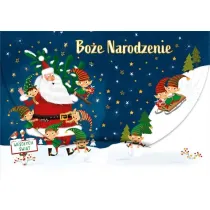 Koperta  BN B6 na pieni�dze Miko�aj z elfami