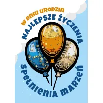 Armin Style KARNET URODZINY B6 Z KOP AS KONFETTI KF-03 FOL