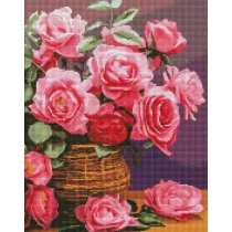 Ideyka Diamentowa mozaika - Kolorowe r�e 40x50cm