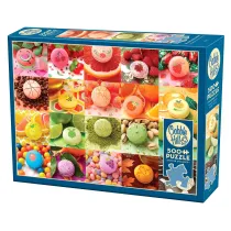 Puzzle 500 Kolorowe makaroniki 113755 Cobble Hill