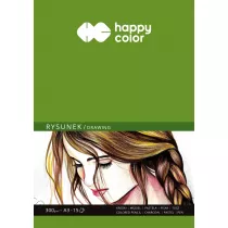 Happy Color Blok do rysunku ART, biay, A3, 300g, 15 arkuszy 300 g 15 kartek