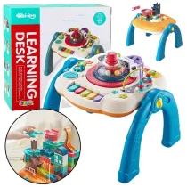 Stolik interaktywny 2w1 niebieski Leantoys