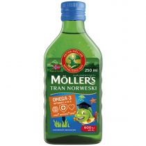 Moller`s Tran norweski suplement diety Owocowy 250 ml