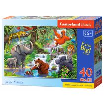 Puzzle 40 el. Zwierzęta w dżungli Castorland