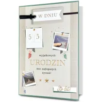 Karnet B6 Urodziny (wymienne cyfry)