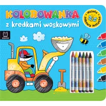 KOLOROWANKA Z KREDKAMI WOSKOWYMI. WESOE ZABAWY MALUCHA