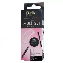 Delia Zestaw Brow Multi Set do brwi pomada do brwi 1.1  + p�seta + szczoteczka do brwi + aplikator