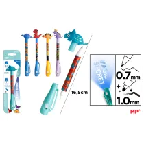 Mp Main Paper Dugopis Szpiegowski UV z podwjn kocwk 0.7/1.0mm Dinozaury 1szt.mix