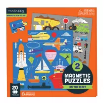 Puzzle magnetyczne 2w1 rodki transportu 4+ Mudpuppy