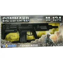 Karabin maszynowy metalowy 12 naboi Pulio