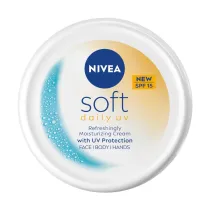 Nivea Soft Daily UV krem nawilajcy z ochron UV twarz, ciao i donie SPF15 200 ml