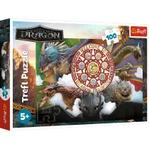 Puzzle 100 Smoki w akcji Trefl