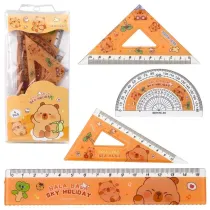 Leantoys Przybory geometryczne kapibara 4el