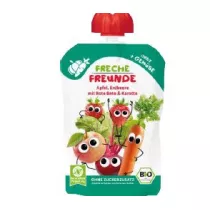 Freche Freunde Mus jabko - truskawka - burak - marchew od 8 miesica 100 g Bio