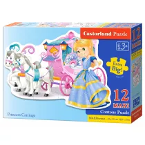 Puzzle 12 el. Ksiniczka i kareta Castorland