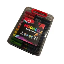 Marker akrylowy p�dzelkowy 24 kolory M&G