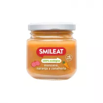Smileat Deser z ekologicznymi jabkami, marchewk i pomaracz po 6 miesicu 130 g Bio