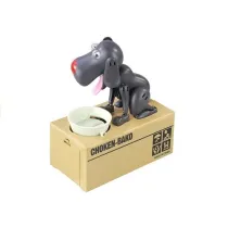 Skarbonka Piesek Grafitowy LeanToys