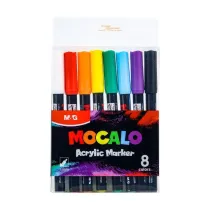 Marker akrylowy 1mm 8 kolor�w M&G