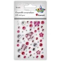 Titanum Kryszta�ki samoprzylepne mix tonacja r�owa 60 szt