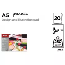 Artix Blok rysunkowy A5/20K 250g