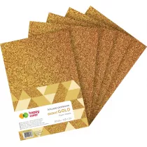Happy Color Arkusze piankowe GOLD Brokat, A4, 5 arkuszy 5 szt.