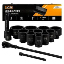 Jcb Zestaw kluczy udarowych 1" 12-k�tne (36-80mm) 15 el.