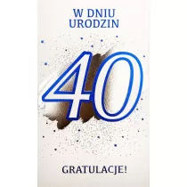 Karnet Urodziny 40