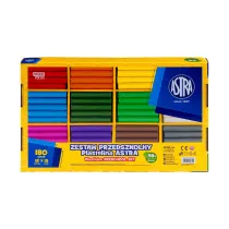 Astra Zestaw przedszkolny Plastelina 12 kolorw 180 szt