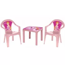 Stolik i dwa krzesa pastel rowy 3Toysm