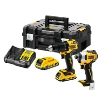 Dewalt Zestaw combo 18v dck2060l2t (dcd778+dcf787) 2x3,0ah tstak ii