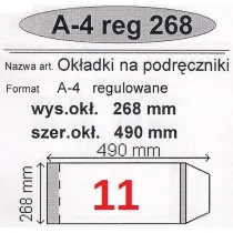 Narnia Ok�adka na podr�cznik A4 regulowana 50 szt.