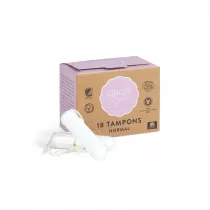Ginger Organic Tampons tampony organiczne bez aplikatora Normal 18 szt.