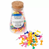 Starpak Pinezki koki kolorowe do tablic 150 szt.