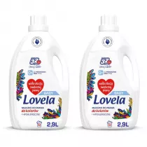 Lovela Baby hipoalergiczne mleczko do prania ubranek niemowlcych i dziecicych do kolorw Zestaw 2 x 2.9 l